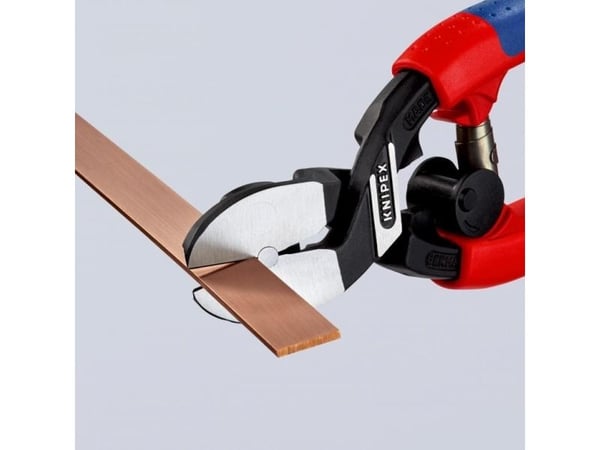 Knipex 72 62 200, Hånd kabelkutter, Blå, Rød, Stål, Sort, 6 mm, REACH