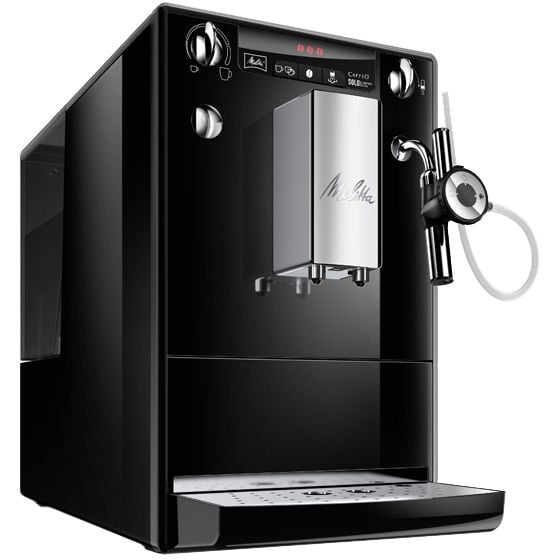 Melitta CAFFEO SOLO & Perfect Milk - Automatisk kaffemaskin med melkeskummer - 15 bar - svart
