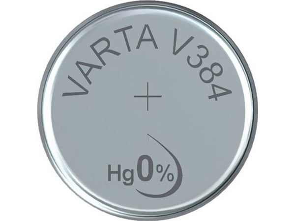 Varta -V384, Kertakäyttöinen akku, SR41, Hopea-oksidi (S), 1,55 V, 1 kpl, 37 mAh