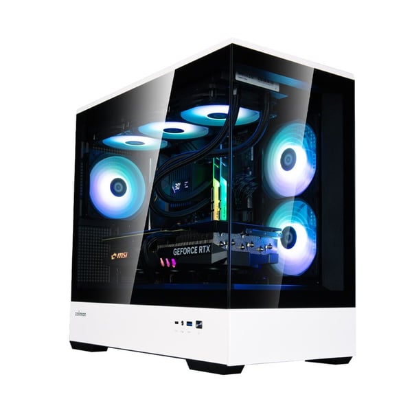 Zalman P30 BW, Mini Tower, PC, Svart, micro ATX, Mini-ITX, Plast, Stål, Härdat glas, Multi