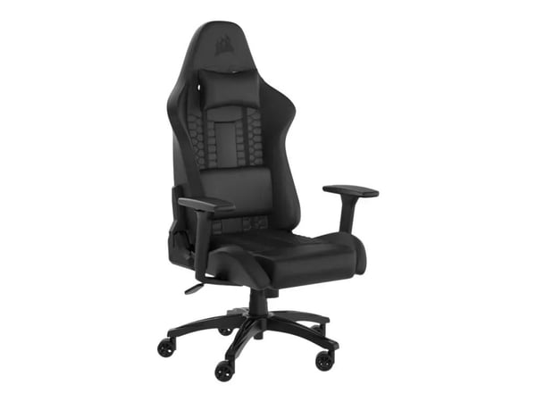 Corsair | TC100 Relaxed (Leatherette) - Spillestol - Lær - Opptil 120 kg | Svart