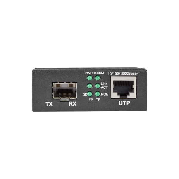 Black Box LGC215A-R2 - Fibermediekonverterare - 1GbE - 10Base-T, 1000Base-TX, 100Base-TX, 1000Base-X - RJ-45 / SFP (mini-GBIC) - upp till 100 m