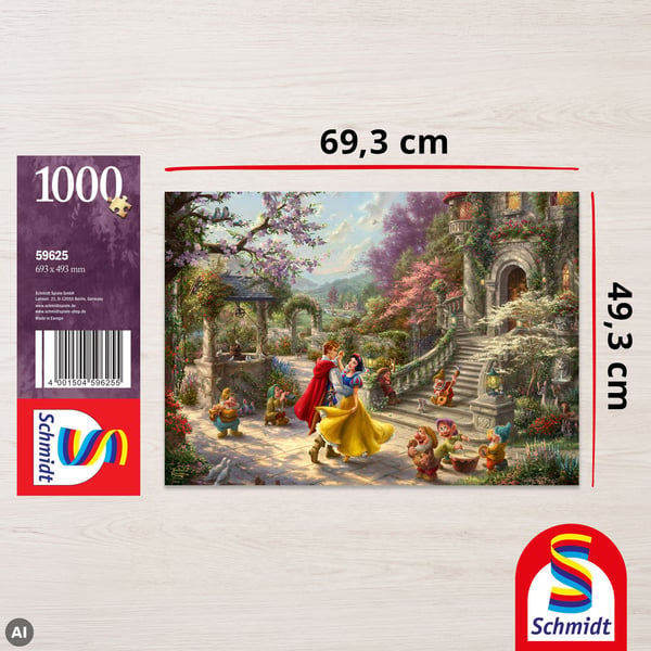 Schmidt Games Puzzle PQ 1000 Snow White 2 (Disney) G3