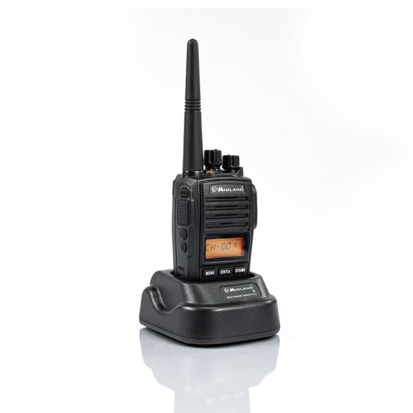 Midland G18 komradio PMR446 8 kanaler IP67, svart