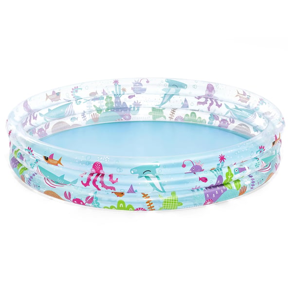 Bestway 51005, Uppblåsbar pool, 480 l, Rund, 2 år, Vinyl, Flerfärgad