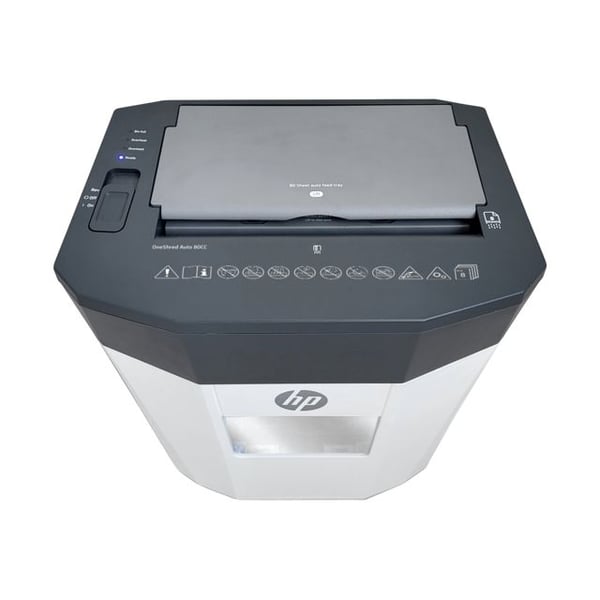HP OneShred Auto 80CC, Ristiinleikkaava, 22 cm, 4.3 x 12 mm, 15 L, 80 arkkia, 68 dB