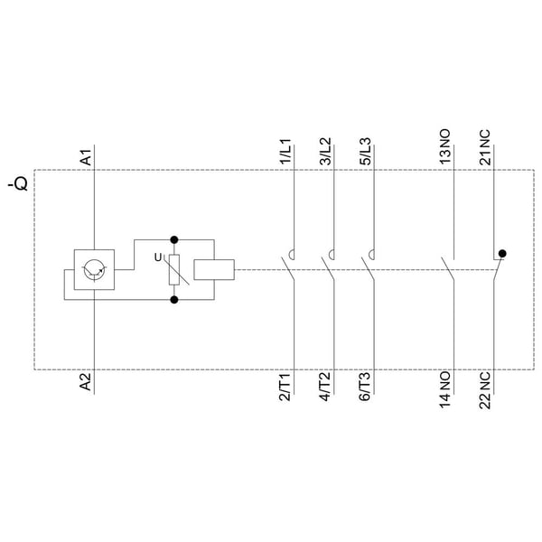 Siemens 3RT2038-1NF30 Kytkin 3 x katkaisija 690 V/AC 1 kpl 1 kpl
