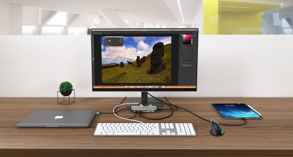 i-Tec USB-C Metal Nano Dock HDMI/VGA with LAN + Power Delivery 100 W - Dokkingstasjon - USB-C / Thunderbolt 3 - VGA, HDMI - 1GbE