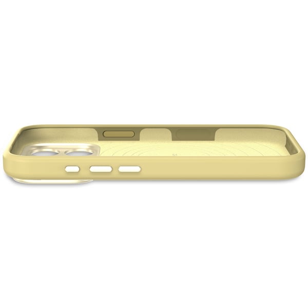 Decoded AntiMicrobial Silicone Backcover - silikoni suojakotelo iPhone 17 Pro yhteensopiva MagSafe yuma keltainen