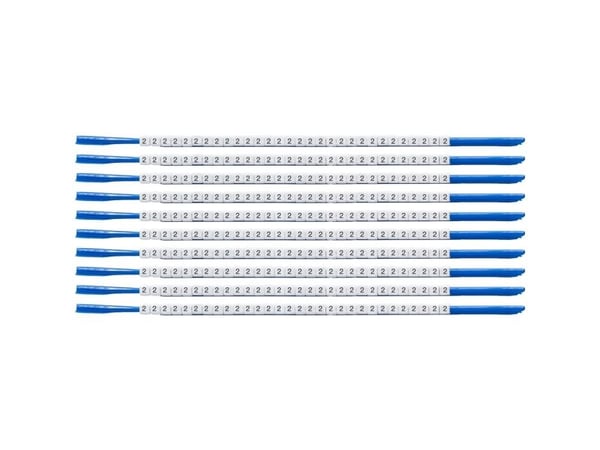 Brady SCN-07-2, Musta, Valkoinen, Nailon, 300 kpl, 1,9 mm, 2,4 mm