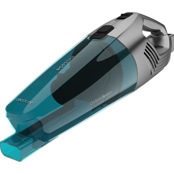 Cecotec Conga Popstar 1500 Animal DuoStick Easy, Skaftdammsugare, 2-i-1, Utan påse, Svart, Silver, Turkos, 0,8 l, Torr, Cyklonisk