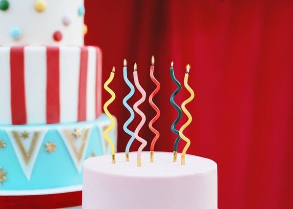 PartyDeco SCS-27-000, Kynttilät, Monivärinen, 12 kpl
