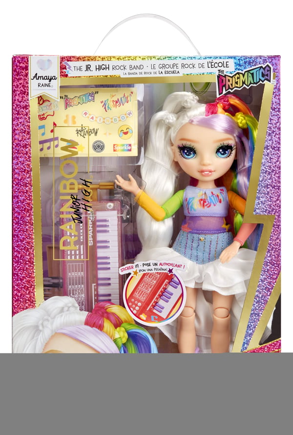 Rainbow High Jr High Rockband Fashion Dolls -Amaya, Motedukke, Jente, 4 år, Gutt/Jente, Flerfarget