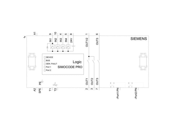 Siemens 3UF70111AU000 3UF7011-1AU00-0 Moottorinohjauslaite - laite