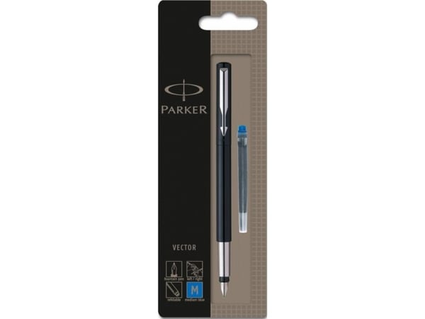 Parker Vector, Sort, Blå, Medium, Ambidekstriøs, 1 stykker