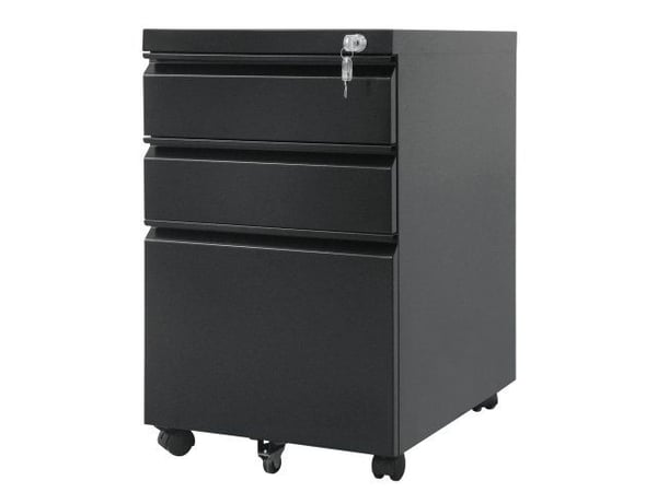 Maclean MC-850 - Pidestall - mobil - 3 skuffer - metall - svart