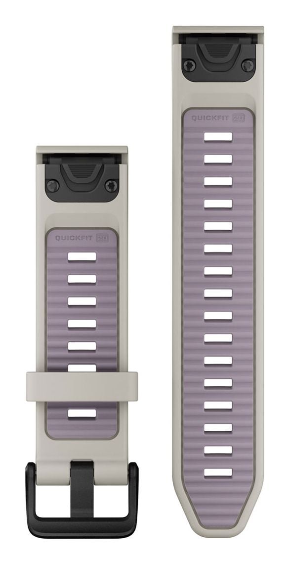 Garmin QuickFit-armband 20 mm silikondimma grå/lavendel (010-13391-03)