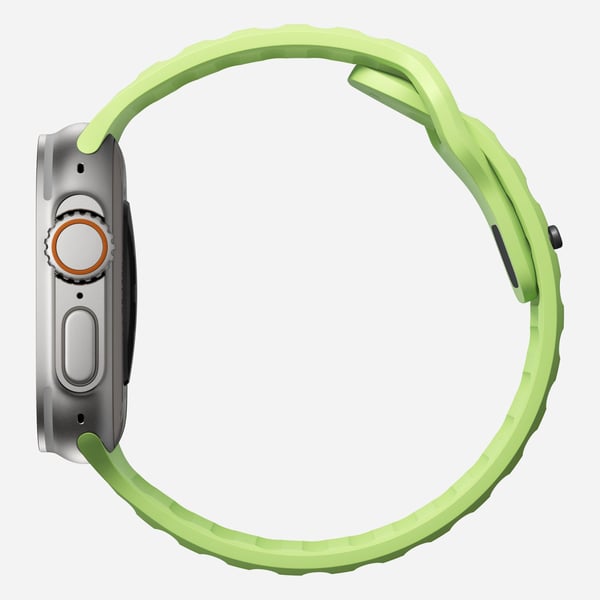 Nomad Sport Band, Yhtye, Älykello, Vaaleanvihreä, Apple, Ultra / 46mm, Kumi