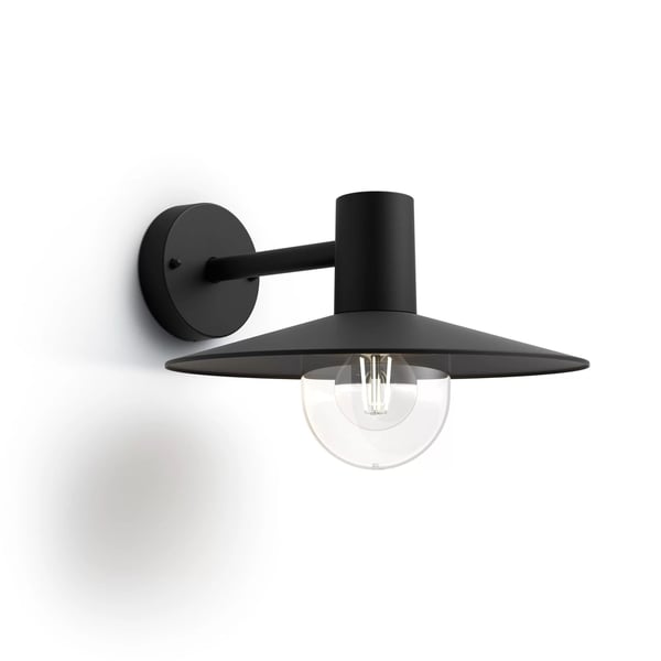 Philips myGarden Skua vägglampa 42 W E27 ljuskälla medföljer inte, Väggbelysning för utomhusbruk, Svart, Metall, Terass, Trädgård, I, Klassisk