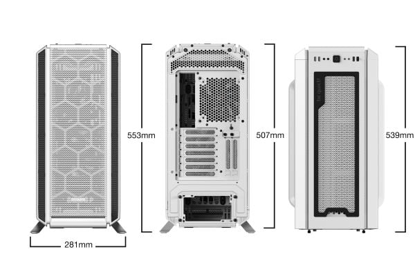 be quiet! Silent Base 802 Window - Tower - utvidet ATX (E-ATX) - sidepanel med vindu (herdet glass) - ingen strømforsyning (ATX / PS/2) - hvit - US...