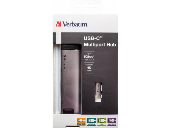 Verbatim - Dokkingstasjon - USB-C - HDMI - 1GbE