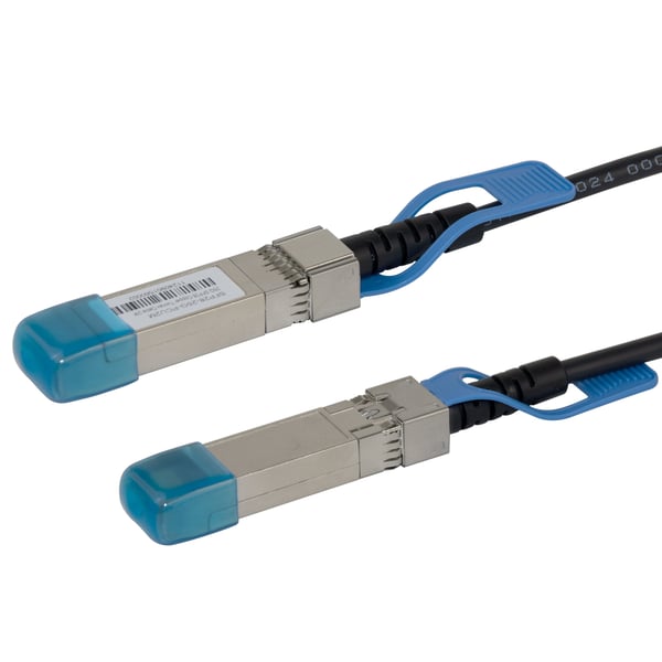 DELTACO - 25GBase-CU direkte tilkoblingskabel - SFP28 til SFP28 - 2 m - toakset - passiv - svart