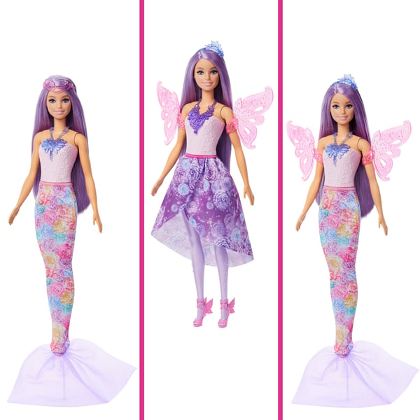 Barbie 3-i-1 Fantasy-docka