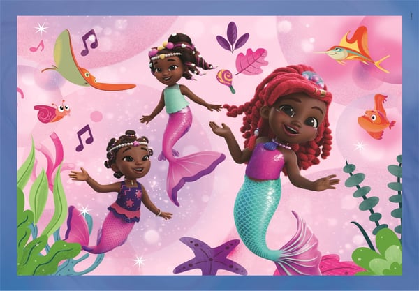 Clementoni Puslespil 4-i-1 Disney Ariel, (12+16+20+24) brikker