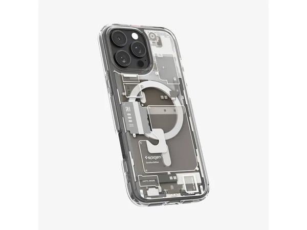 Spigen Ultra Hybrid Zero One (MagFit), Mobilskal, Apple, iPhone 16 Pro Max, 17,5 cm (6.9"), Titan, Transparent, Vit