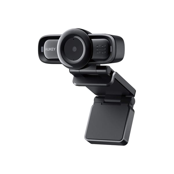 AUKEY Webcam PC-LM3, 1080P Full HD-oppløsning, dobbel støydempende mikrofon, USB 2.0-port, autofokus, inkl. klips