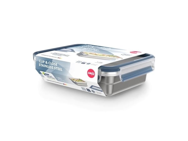 EMSA CLIP & CLOSE N11505, Laatikko, Suorakulmainen, Ruostumaton teräs, Ruostumaton teräs, 250 °C, -40 - 250 °C