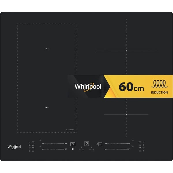 Whirlpool WL S7960 NE, Musta, Kiinteä, 60 cm, Keittoalueinduktioliesi, Keraaminen, 4 alue(tta)