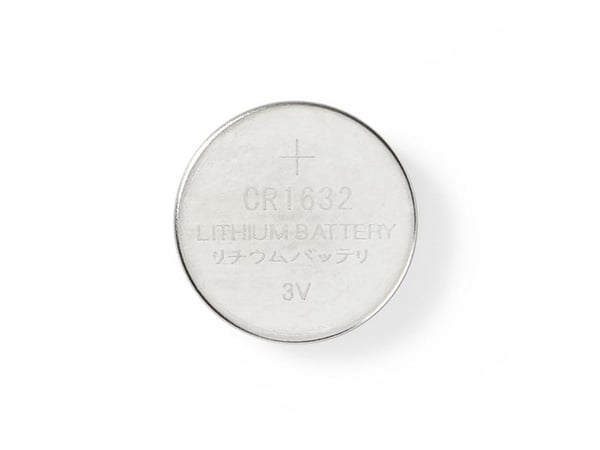 Nedis BALCR16325BL, Engangsbatteri, CR1632, Lithium, 3 V, 5 stykker, Sølv