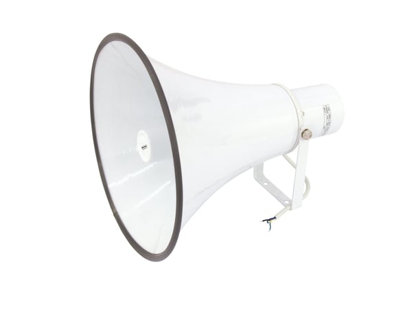 Omnitronic 80710834, Koblet med ledninger (ikke trådløs), 25 W, 400 - 5000 Hz, Hvit