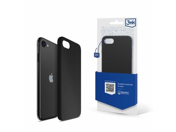 3MK Silicone Case, iPhone 7/8/SE 2020/2022, Black