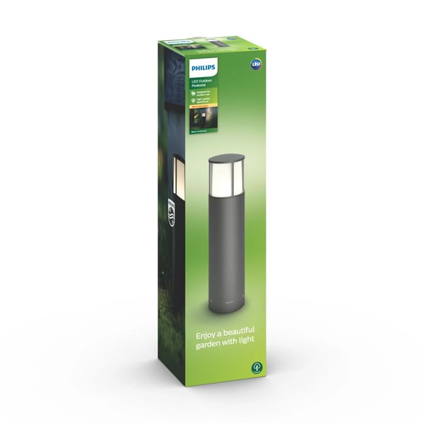 Philips myGarden Stock - Golvlampa - LED - 6 W (motsvarande 47 W) - varmt vitt ljus - antracitgrå