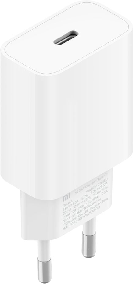Xiaomi Mi - Strømadapter - 20 watt - 3 A - Fast Charge (USB-C)