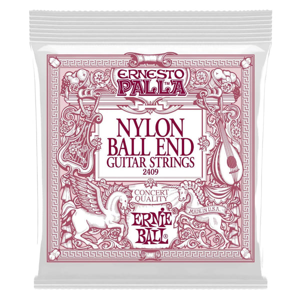 Ernie Ball 2409 Black & Gold nylon strängset med kulspetsar