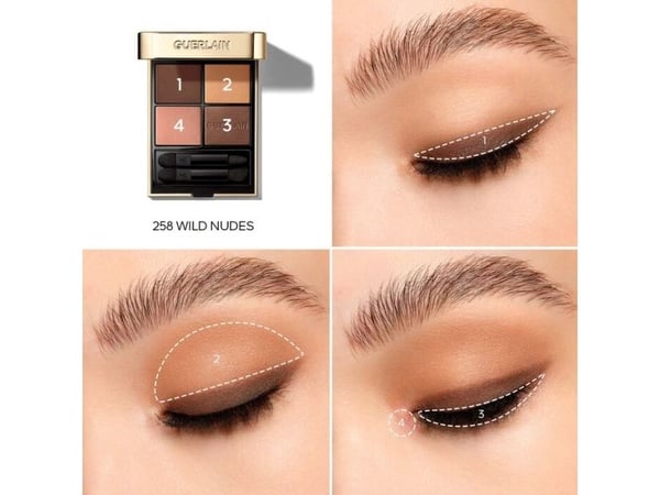 GUERLAIN OMBRES G EYESHADOW PALETTE Wild Nudes 258 4x1,5g