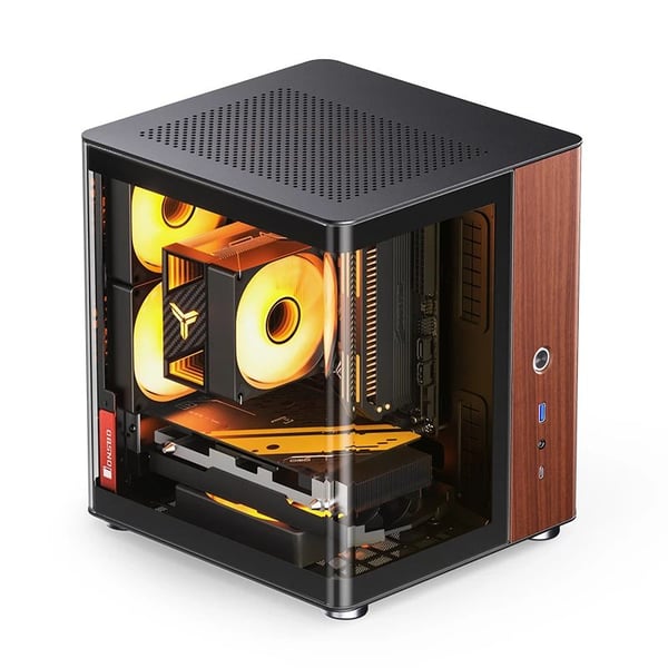 Jonsbo TK-0 BLACK, PC, Svart, Tre, ITX, Stål, Tre, 13,5 cm, 23 cm