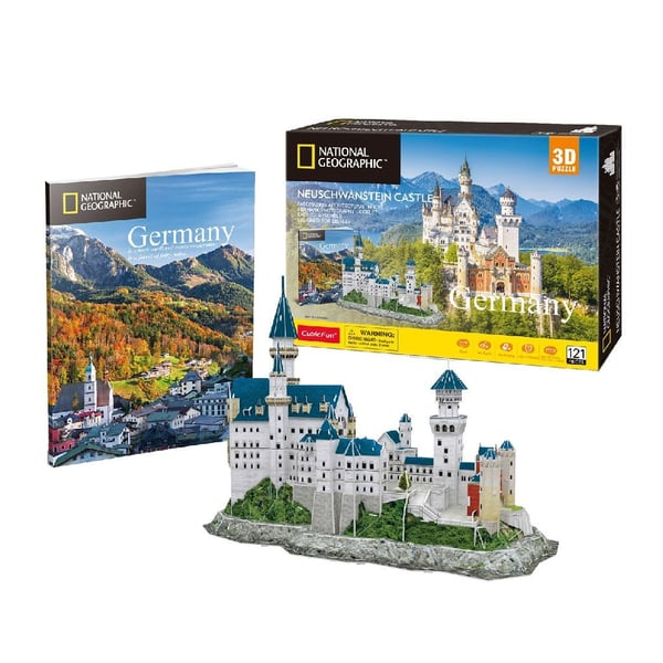 CubicFun Neuschwanstein Castle, 121 stykker, Bygninger, 10 år