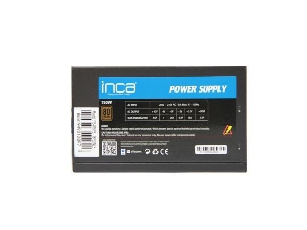 Inca IPS-075PB, 750 W, 200 - 240 V, 47 - 63 hz, 5 A, 5 A, 18 A