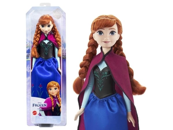 Mattel Disney Frozen Core Anna HLW49 modedocka med outfit från Frozen 1