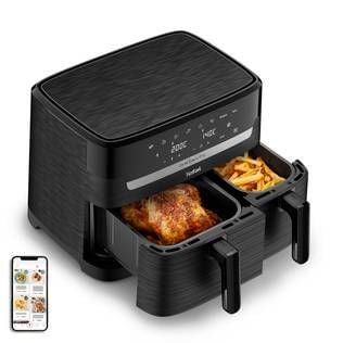 Tefal EY 901 N Dual Easy Fry Essential airfryer 8,3 L 2700 W, svart