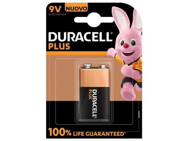 Duracell Plus - Batteri 9V - alkaliskt