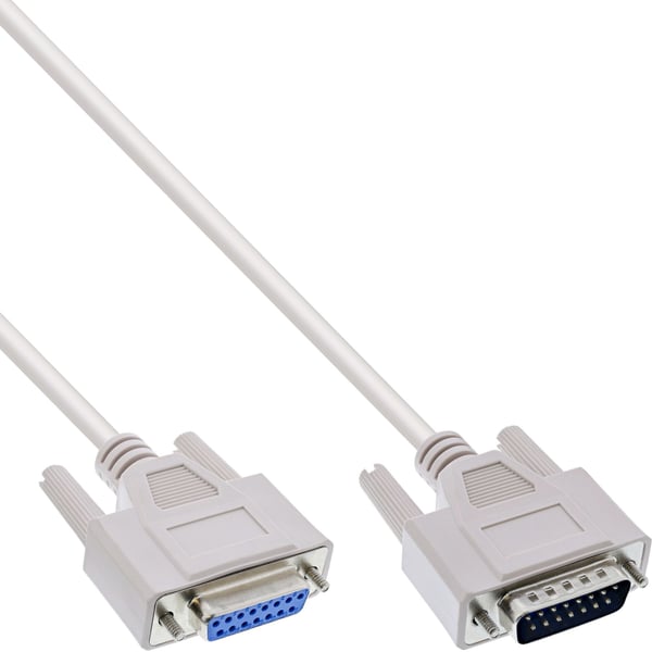 InLine 17749, Beige, 10 m, VGA (D-Sub), Hankjønn/hunkjønn, 260 mm, 325 mm