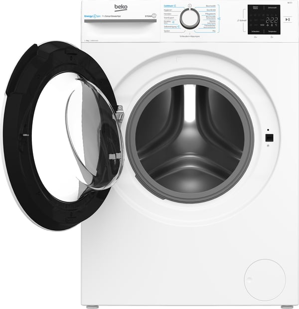 Beko b300 BM3WFU39413W, Edestä täytettävä, 9 kg, B, 75 dB, 1400 RPM, A