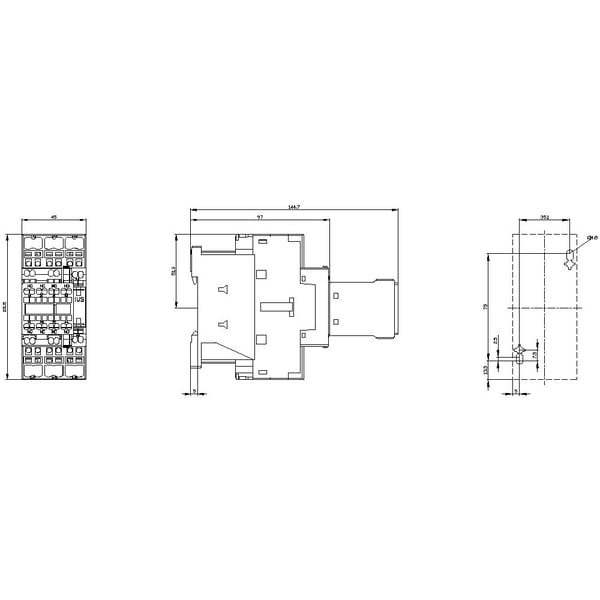 Siemens 3RT2025-2CL24-3MA0 Tehonsuojaus 3 x katkaisija 690 V/AC 1 kpl