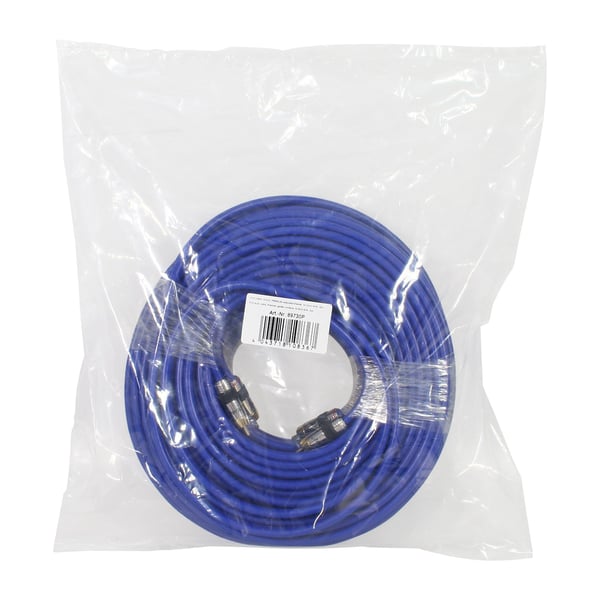 InLine 89725P, Hanstik, 2 x RCA, Hanstik, 25 m, Blå