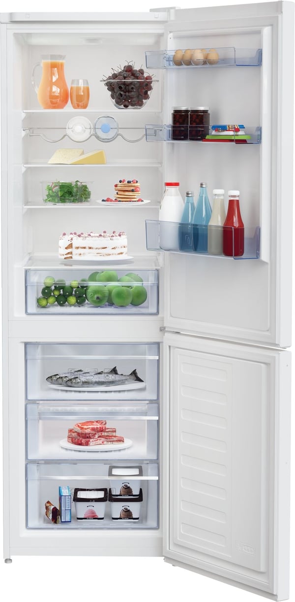 Beko RCSA366K40WN kombiskap 343 l, E, 59,5 cm, hvit